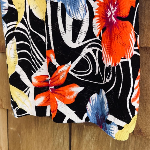 Rare Vintage Beta's Choice Openwork Beaded Tropical Floral Top Women's - Picture 12 of 12